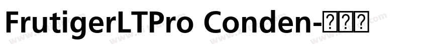 FrutigerLTPro Conden字体转换